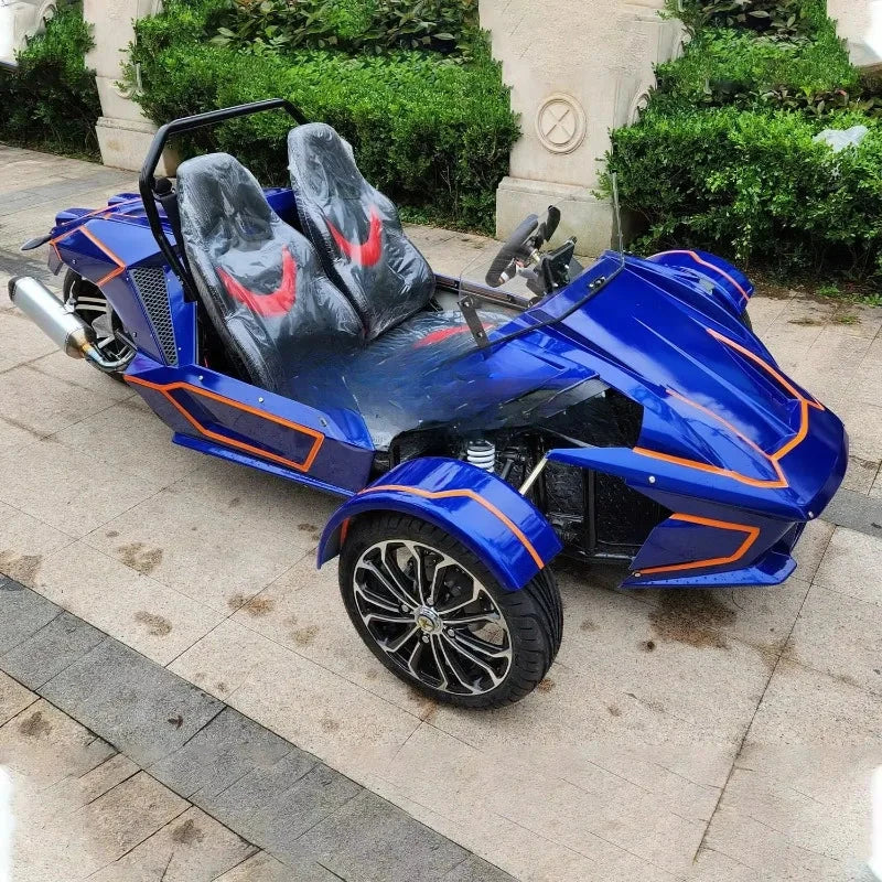 Cross-border 350Cc 3-Wheel Drive Motorcycle High Speed Roadster with Battery Electric Racing Car Good Vibrations