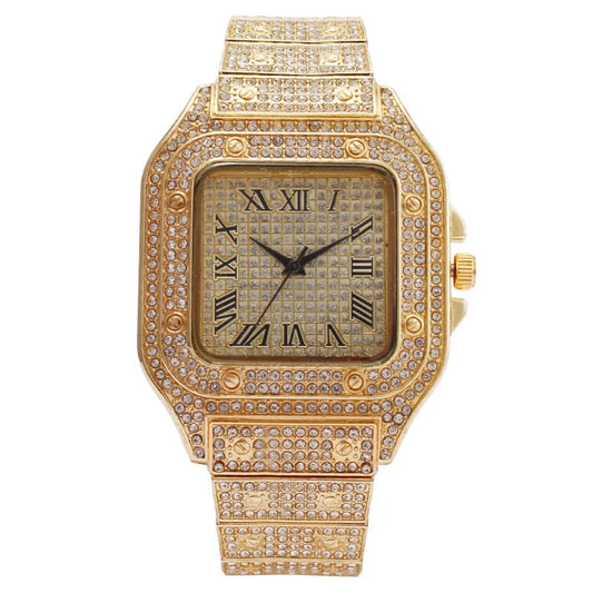 2025 Fashion Watches for Men Women Iced Out Watch Man Luxury Diamond Watch Unisex Quartz Wristwatches Relogio Gift Drop Shipping Good Vibrations