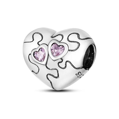 Heart Shape 925 Sterling Silver Family Lover Affection Pendant Charm Beads Fit Original Bangle Bracelet DIY Jewelry For Women Good Vibrations