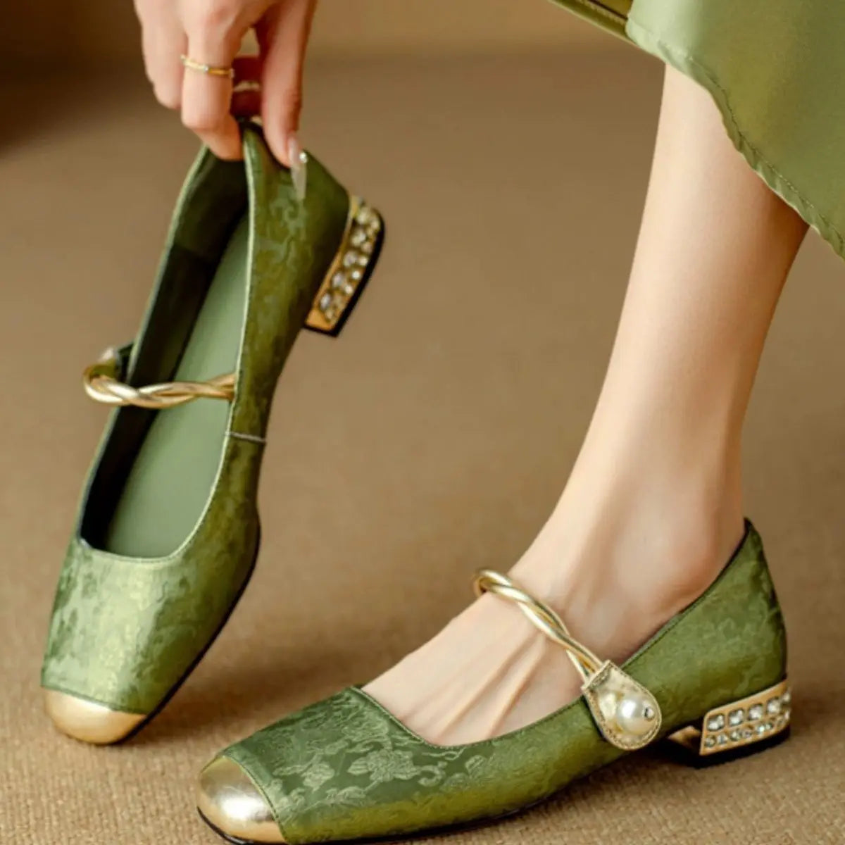 Shoes for Woman 2024 Flats Formal Women's Summer Footwear Low Heel Elegant Moccasins Flat Pointed Toe Non Slip on Promotion E 39 Good Vibrations