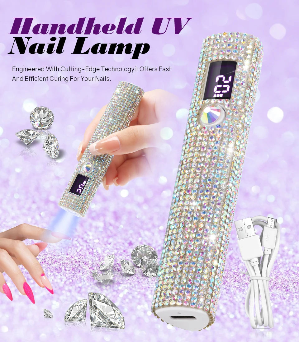 DianaBeauty Handheld Nail Dryer Lamp UV/LED Nail Curing All Gel Polish Nail Art Tool USB Rechargeabl Quick Dry Nail Lamp Good Vibrations Adult Super Store