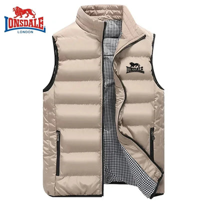 Men's Embroidery Brand High Quality Warm Vest Vest, Autumn and Winter Luxury Fashion Brand, Sleeveless Outdoor Windproof Jacket Good Vibrations