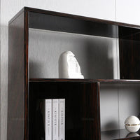 Bookrack Home Study Room Black Wooden Bookshelf Book Shelf Luxury Modern Office Simple Bookcases Good Vibrations