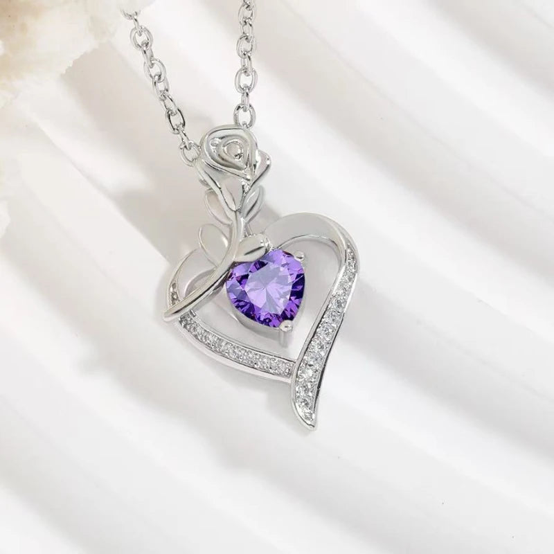 Elegant Style Heart shaped Pendant Necklace Hollow Design Mother's Day Gift Party Suitable for Best Friends Without Box Good Vibrations