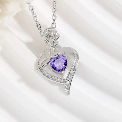 Elegant Style Heart shaped Pendant Necklace Hollow Design Mother's Day Gift Party Suitable for Best Friends Without Box Good Vibrations