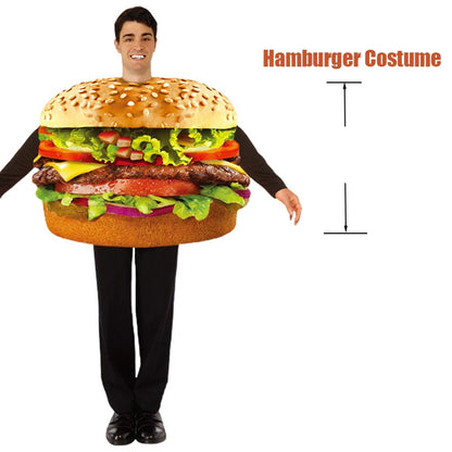 Unisex Women Men Hot Dog Baguette Chili Cupcake Tuna Croissant Potato Pizza Donut Fancy Dress Up Adult Couple Halloween Costume Good Vibrations