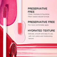 USHAS 3 Pcs/Set Lip Gloss Set, Matte and Glossy Lip Glaze Suit, 3 Different Colors in 1 Set, Perfect Gift for Girls&Women Good Vibrations