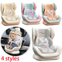 4 Styles For Car Doll Safety Seat Cartoon Chair Model Kawaii Doll Seat Outlet Decor Car Interior Styling Labubu Accessories ﻿ Good Vibrations