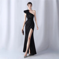 Women's Elegant Dresses for Prom Party Dress Evening Formal Gala Woman Luxury Special Events Occasion Chic Simple Satin 2024 Good Vibrations