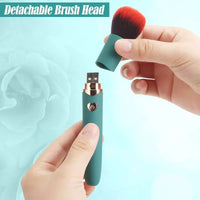 2in1 Bullet Vibrator Makeup Brush Electric Foundation Brush Multi-Function Soft Fluffy Portable Rechargeable Detail Makeup Tool Good Vibrations