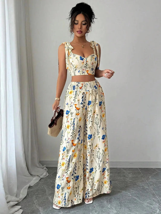 Women's Two-Piece Set, Stylish and Comfortable for Casual Wear, Perfect for Any Occasion, Trendy Look for Women Good Vibrations