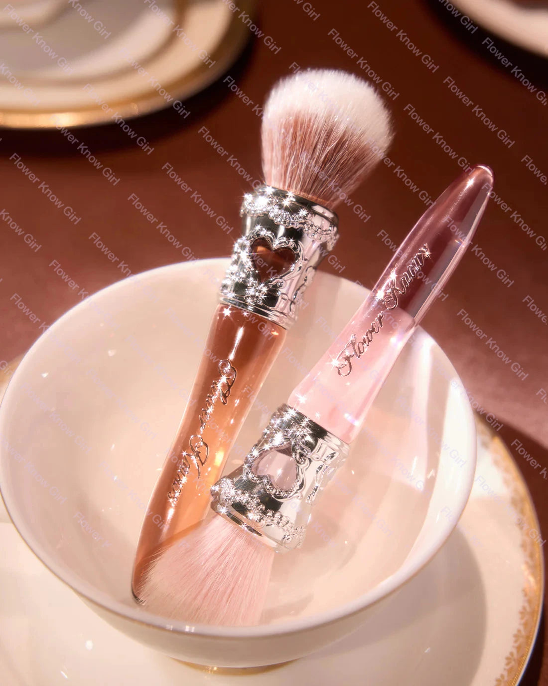 Flower Knows The Sweetie Bear Rounded Blush Brush  Loose Powder makeup Brushes Good Vibrations