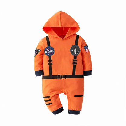 New Astronaut Costume for Baby Boy 1 Year Old Toddler Infant Birthday Theme Party Cosplay Space Suit Newborn Photography Romper Good Vibrations