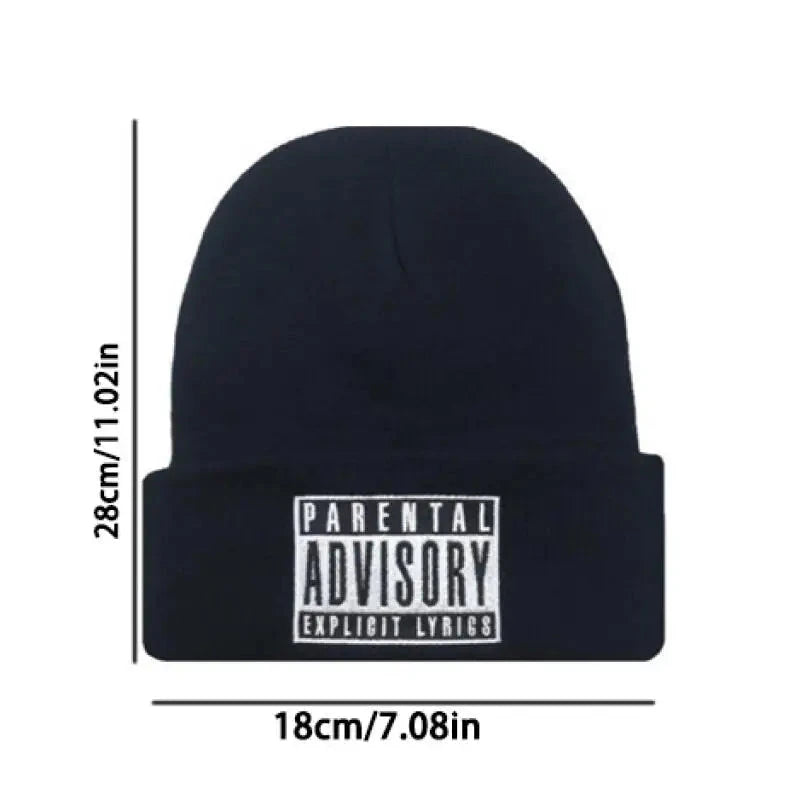 Knitted hats for men and women, knitted street dance hats, woolen hats, fashionable and versatile, trendy styles Good Vibrations