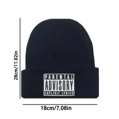 Knitted hats for men and women, knitted street dance hats, woolen hats, fashionable and versatile, trendy styles Good Vibrations
