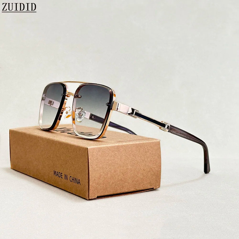 New Sunglasses For Men Luxury Fashion Glasses Sunscreen  Square Sunglasses Women Trendy Vintage Gafas De Sol Hombre Zonnebril Su Good Vibrations