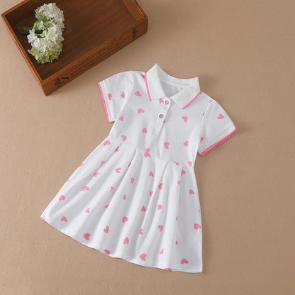 Girls Clothes 2025 New Summer Princess Dresses Short Sleeve Kids Dress Baby Dresses for Children Clothing 2-6Y Good Vibrations