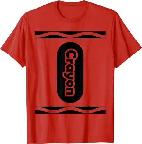 Pick Any Color Crayon Box Halloween Costume Couple & Group T-Shirt Gifts Letters Printed Graphic Tee Tops Basic Cotton Outfits Good Vibrations