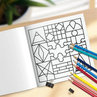 Creative Painting Book - 20x20cm Illustrated Art Book with 24 Pages of Various Patterns for Fun Good Vibrations