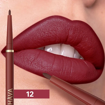 1pc Matte Lip Liner, Waterproof, Easy to Use, Beauty, Three-dimensional Lips, Long-lasting, Women'S Gift Good Vibrations