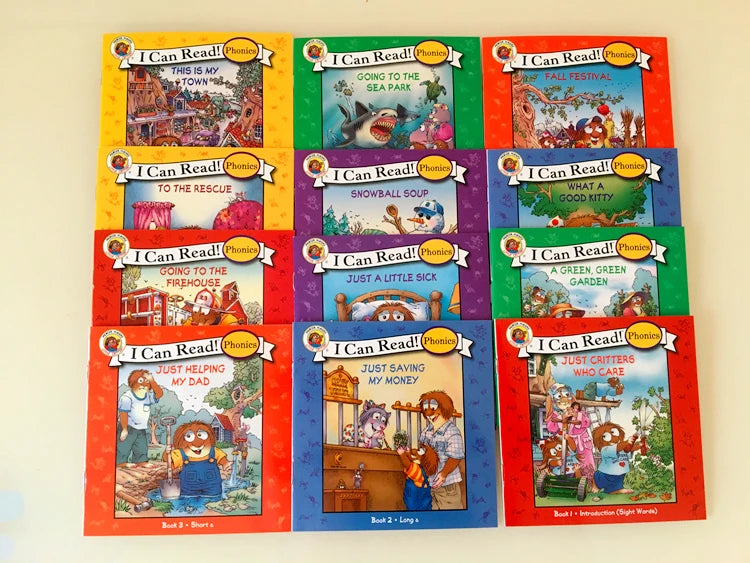 I Can Read Phonics 12 Books/Set My Very First Picture Books English Story Pocket Book for Children Kids Baby Montessori Reading Good Vibrations