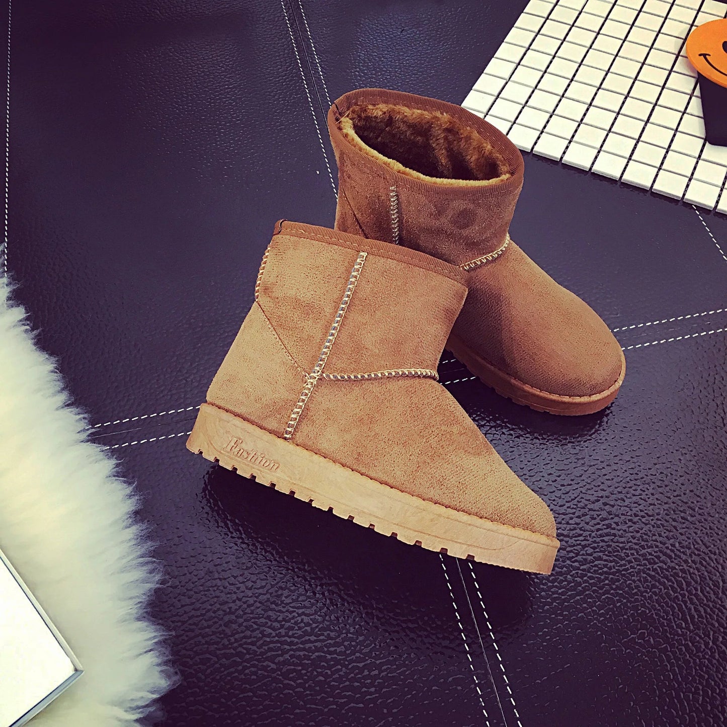 Women Snow Boots Australia Classic  Women Ankle Boots Customized Winter Faux Fur Women Shoes Good Vibrations