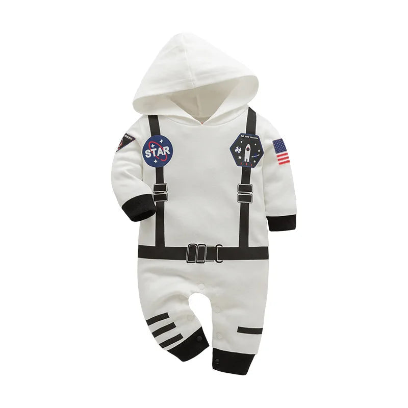 New Astronaut Costume for Baby Boy 1 Year Old Toddler Infant Birthday Theme Party Cosplay Space Suit Newborn Photography Romper Good Vibrations