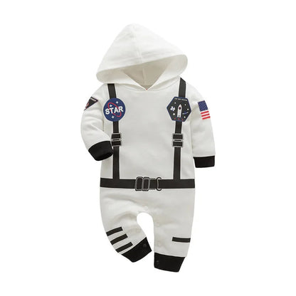 New Astronaut Costume for Baby Boy 1 Year Old Toddler Infant Birthday Theme Party Cosplay Space Suit Newborn Photography Romper Good Vibrations