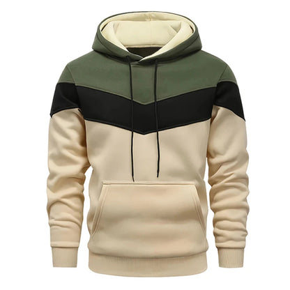Autumn Winter Fashion Tracksuit Tricolor Hoodies and Black Sweatpants High Quality Male Daily Casual Sports Hooded Jogging Suit Good Vibrations