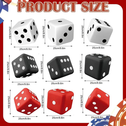 2D Casino Night Party Decorations Red Curtains Poker Dice Banners Photo Booth Props Bar Hanging Decor for Birthday Theme Event Good Vibrations