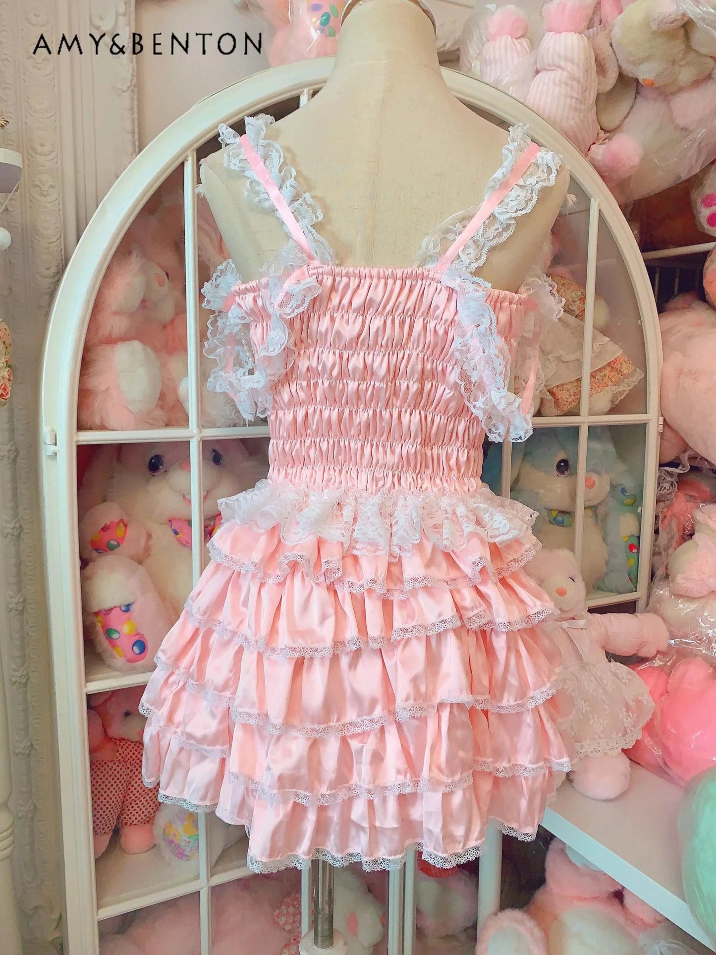 Sweet Cute Heavy Industry Skirt Sets Bow Lace Vest Mini Y2K GOOD Vibrations