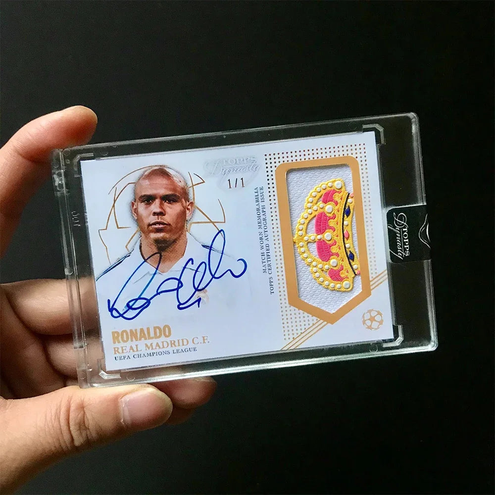 Panini homemade jersey material card Messi Ronaldo Neymar signed collection card bricks DIY Boy birthday christmas present Good Vibrations