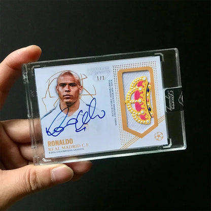 Panini homemade jersey material card Messi Ronaldo Neymar signed collection card bricks DIY Boy birthday christmas present Good Vibrations