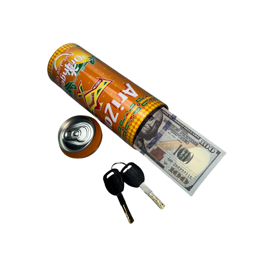 AriZona Drink Can Diversion Safe, Hidden Storage Container, Cash Stash Can with Hidden Compartment for Keys, Cash and Valuables Good Vibrations