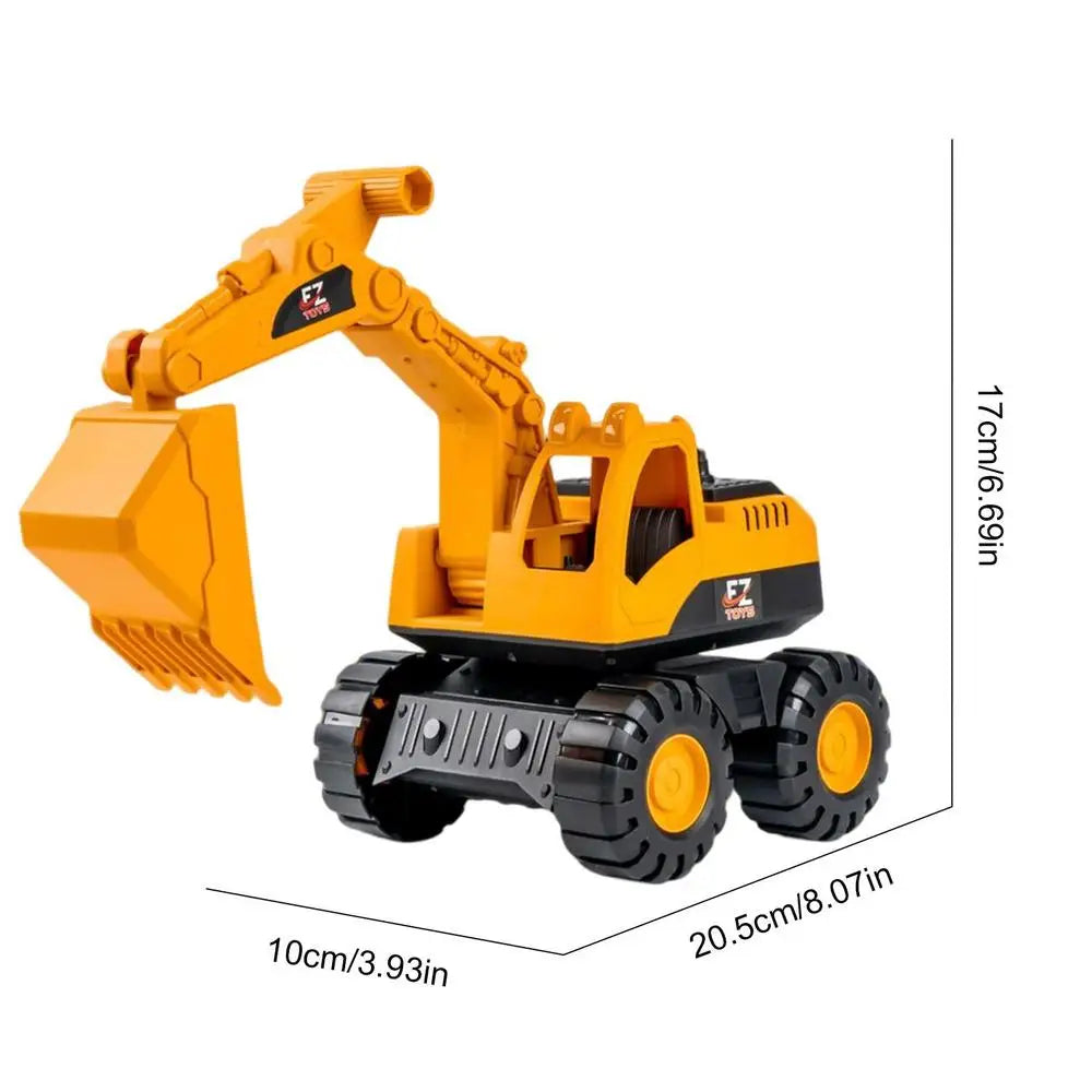 Excavator Toy Inertia Driving Excavator For Kids Construction Fleet Toddler Early Education Construction Vehicles Toys Good Vibrations