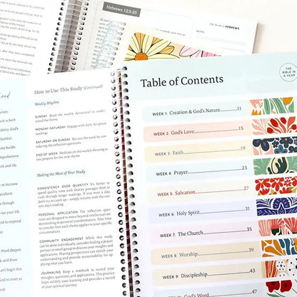 52-Week Bible Study Guide for Women - The Bible in a Year with Spiral Binding, Daily Devotional Journal & Scripture Reading Plan Good Vibrations