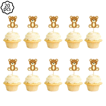 Baby shower Teddy Bear Birthday Party Plates Cup Tableware Kids 1st Birthday Party Decor Teddy Bear Balloon Birthday Party decor