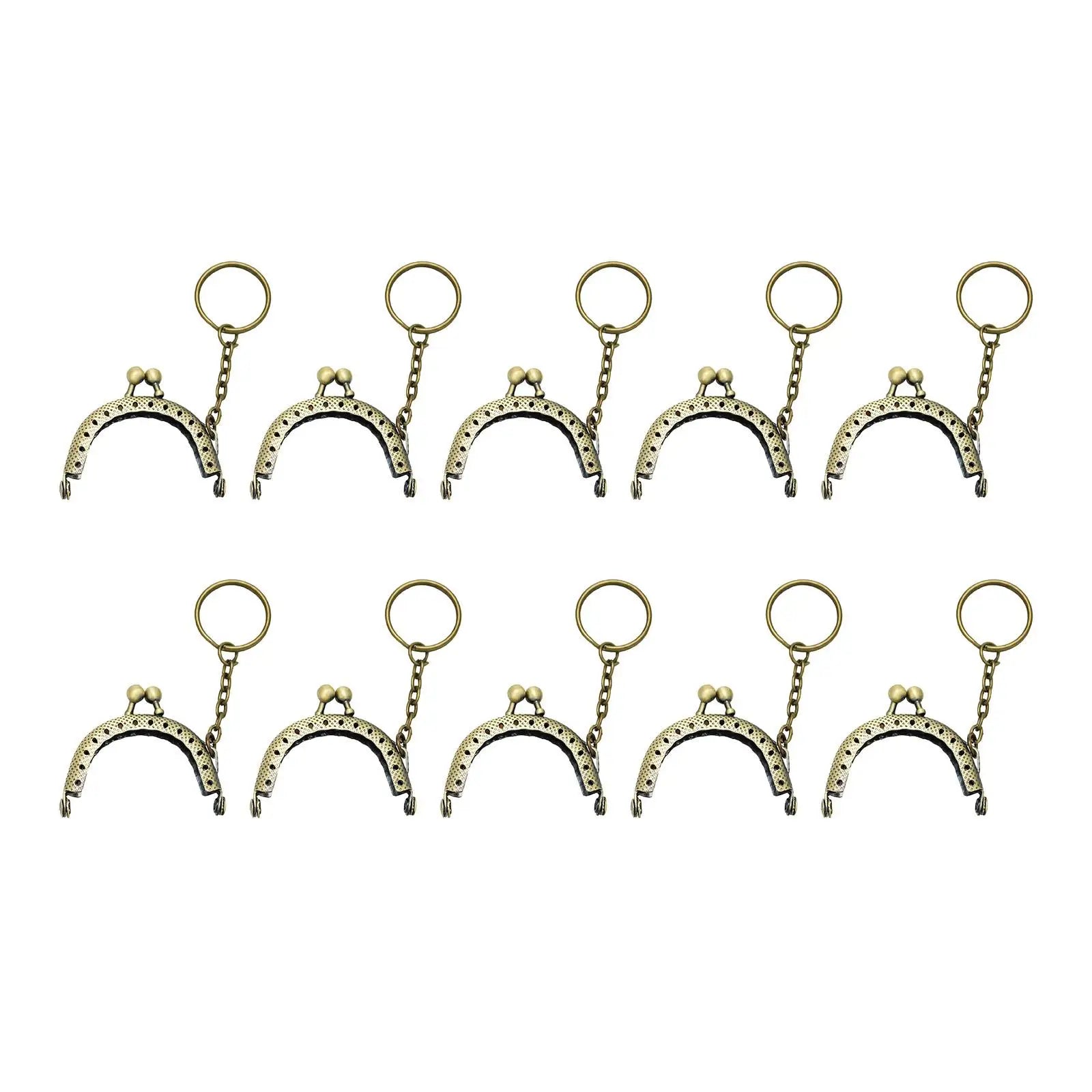Purse clasp , 10Pcs 5cm Metal Purse  with , Coin Bag Accessories  for DIY Craft Good Vibrations