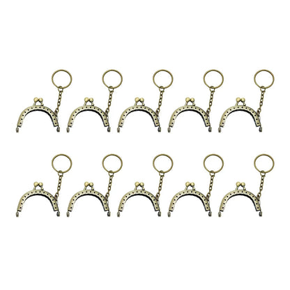 Purse clasp , 10Pcs 5cm Metal Purse  with , Coin Bag Accessories  for DIY Craft Good Vibrations
