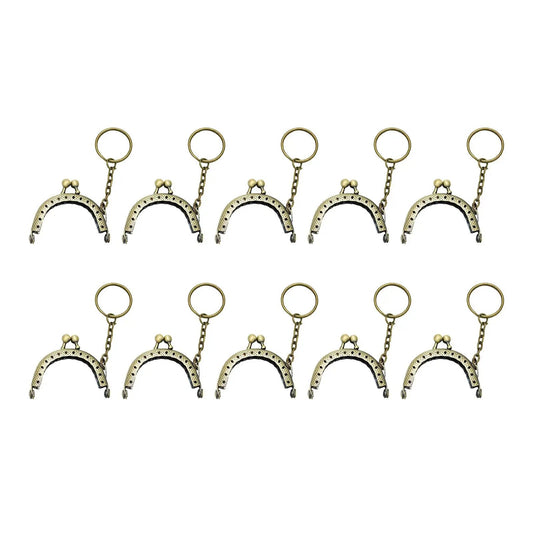 Purse clasp , 10Pcs 5cm Metal Purse  with , Coin Bag Accessories  for DIY Craft Good Vibrations