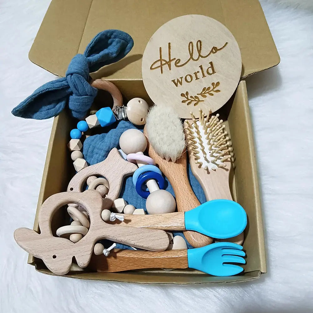 10 Pieces Of Personalized Name Newborn Bath Toy Gift Set 0-12 Months Old Baby Rattle Toy Baby Boy Girl Birth Name Plate Gift Set Good Vibrations