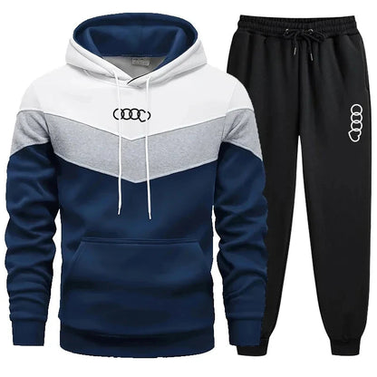Men's Clothing Casual Sweatshirt Suit Sweatshirts for Men Daily Tricolor Hoodies Hot High Quality 2024 Sports Tracksuit Jogging Good Vibrations