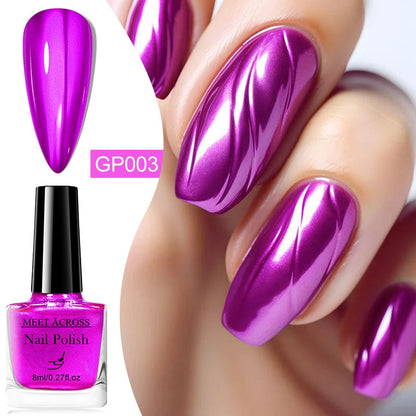 8ml Peel Off Water-Based Nail Polish Red Nails Fast Drying Long-Lasting Nail Art Polish DIY Design No Need Lamp Cure Manicure Good Vibrations