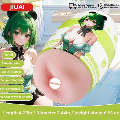 Portable mini vagina egg cup for men featuring a realistic texture and stretchy TPE material, by JIUAI.
