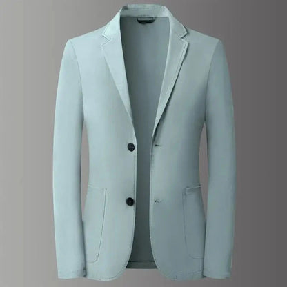 Men Lightweight Suit Sun Protection Clothing Spring Summer Thin Mens Blazer Ice Silk Jacket Smart New Casual Male Suit Coat Good Vibrations