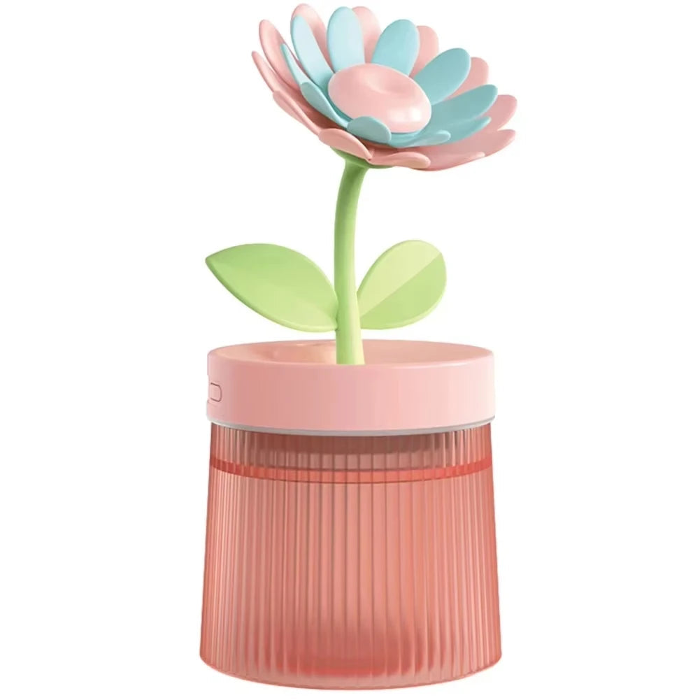 2024 USB Portable Ultrasonic Humidifier - Colorful Cup Aroma Diffuser, Cool Mist Maker, Flower Air Purifier with LED Light Good Vibrations Adult Super Store