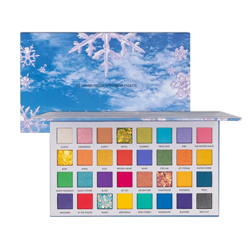 32 Colors Eye Shadow Plate Matte Eyeshadow Waterproof Long Lasting Make Up Pallet Shimmer Fashion Women Beauty Eyes Cosmetics Good Vibrations