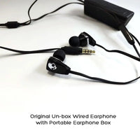 Original New Skullcandy Merge Wired Earphone High Sound Quality Wired In-Ear Earphone with 3.5mm Audio Jack, Black Color. Good Vibrations