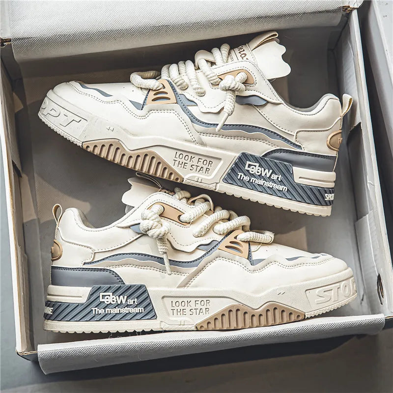 Male Sneakers Shoes For Man Men Shoes Breathable Lightweight Street Fashion Durable Walking Sneaker For Teens Good Vibrations