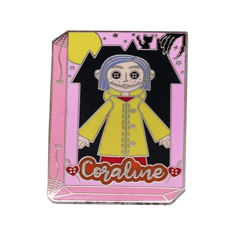 Halloween Horror Doll Brooch Anime Trend Bag Accessories Pin Personalized Metal Denim Hat Badge Collar Jewelry Boutique Gifts Good Vibrations
